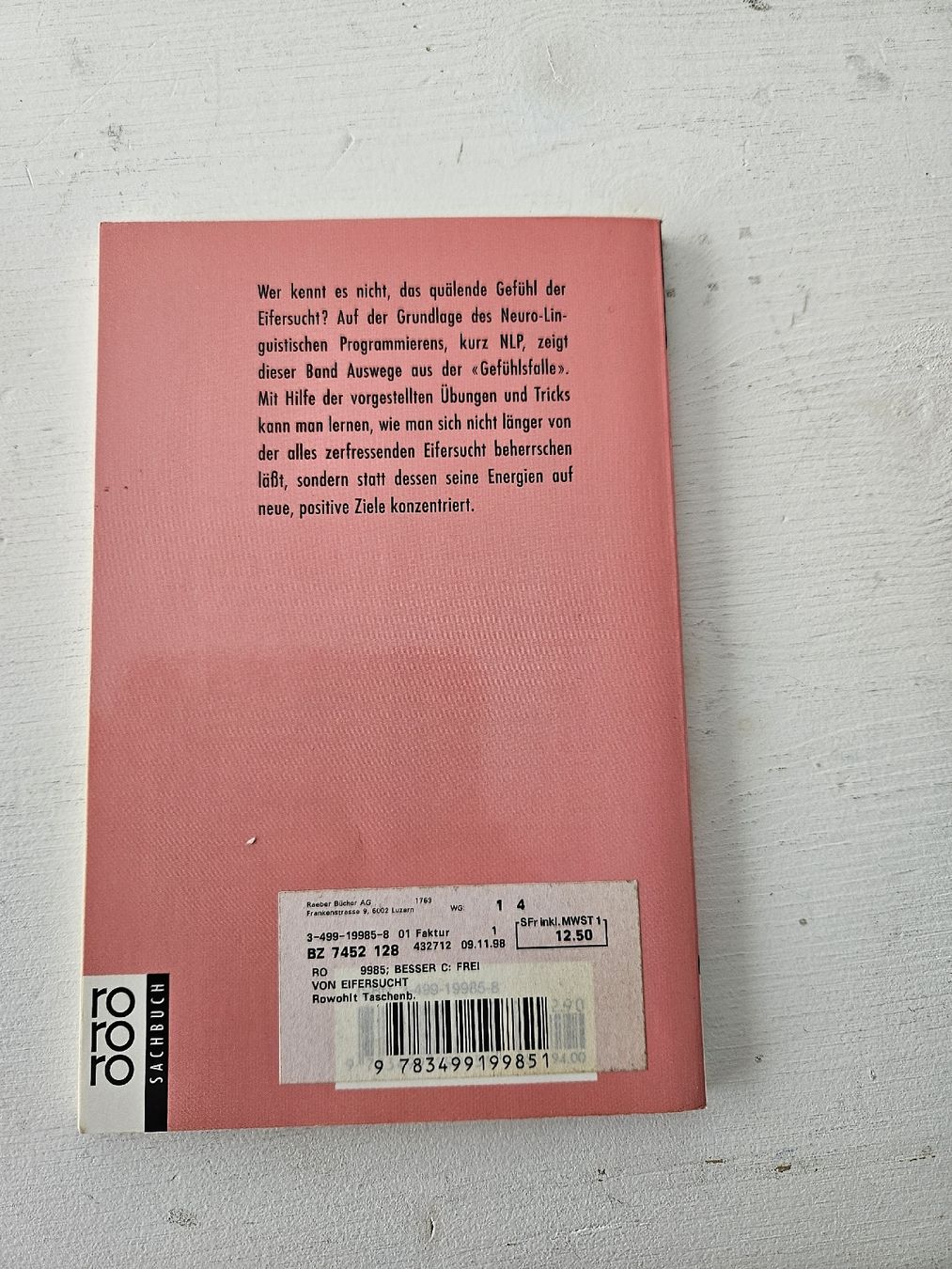 Bücher: Beides Bücher: "Frei von Eifersucht" Top! – Neu (gemäss Beschreibung) aus Lauerz von Etri 1