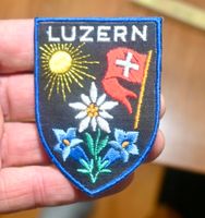 VINTAGE Badge Luzern ALPENROSE st. galler stickerei