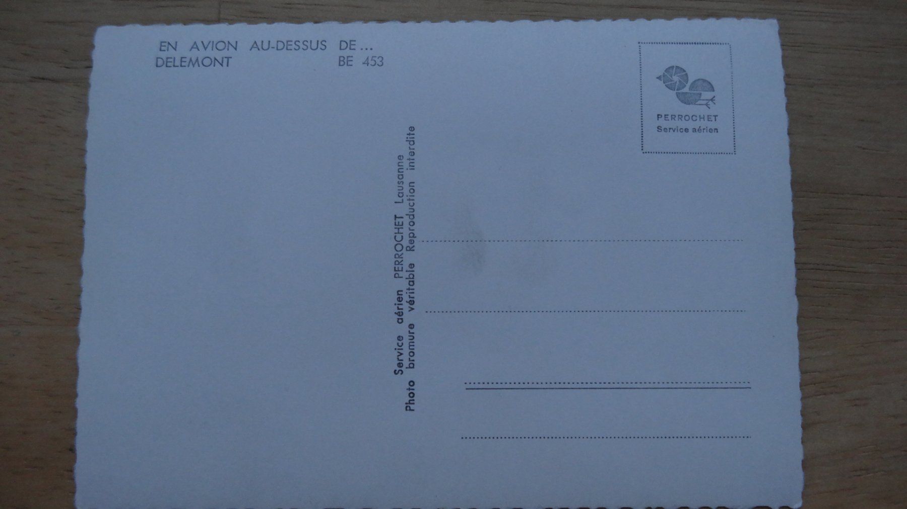 Cartoline postali: Carte Postale Ancienne Delémont - Vue Aérienne – Usato da Rebeuvelier venduto da falcon58 1