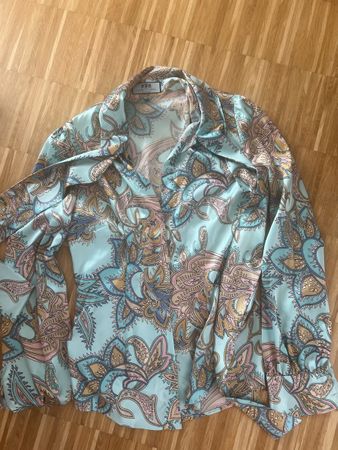Damen Bluse Coast Paisley Muster hellblau GrösseS