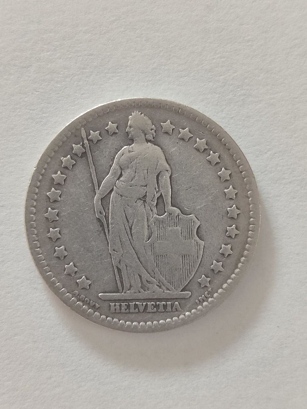 Tutti le monete: Schweizer 1 Fränkler silber 1912 – Usato da Strengelbach venduto da Phorensic_30