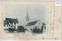 Gasthaus zum Löwen - Mollis 1901