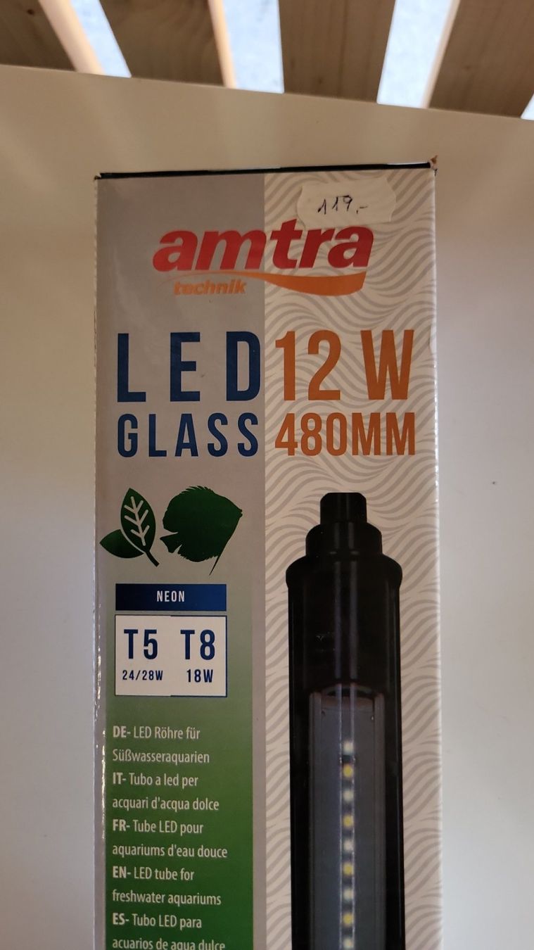 Aquarium: Led programme/ajustable amtra glass 480 – D'occasion à Dorénaz par sic_w2bz