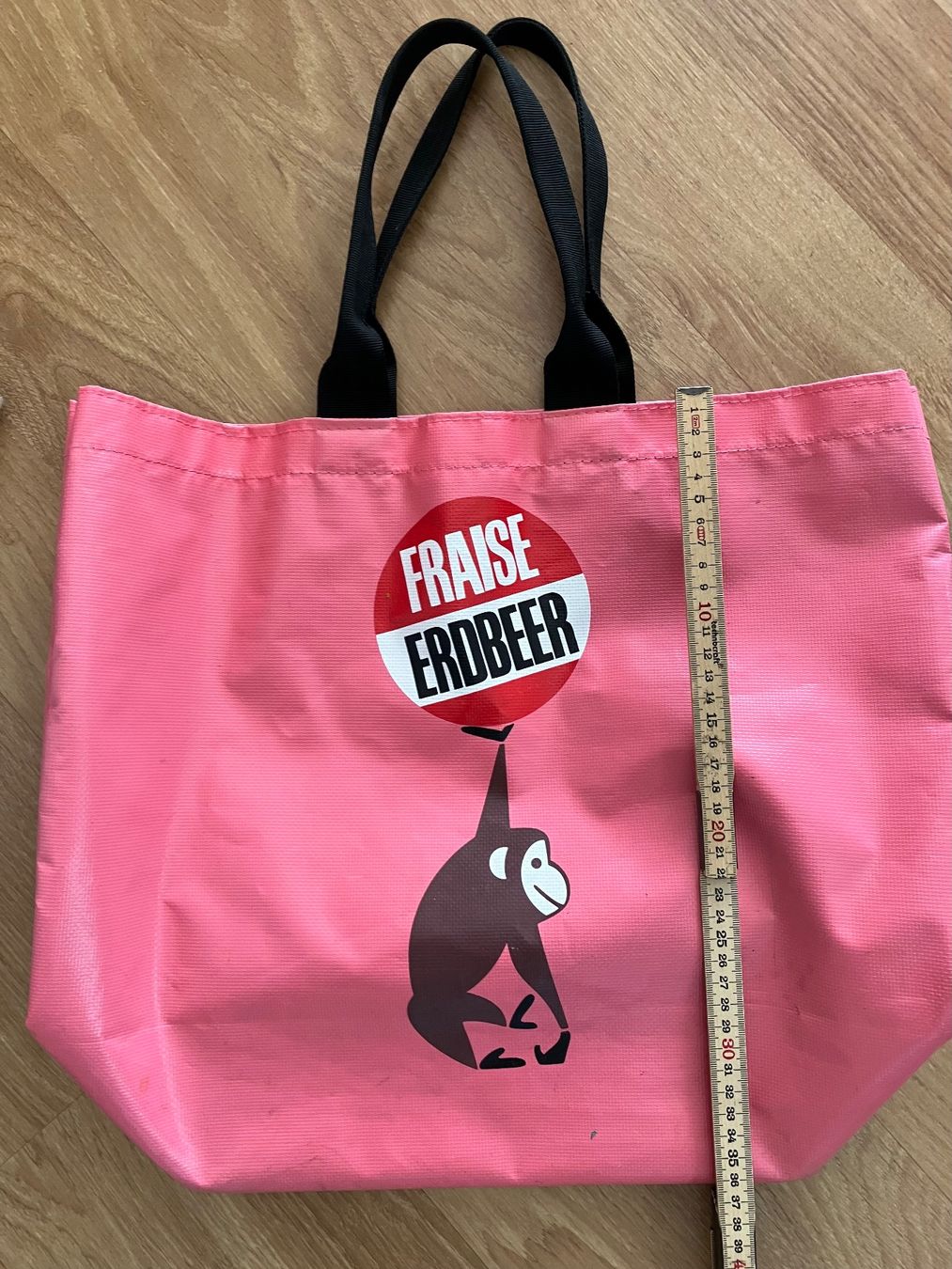 Taschen für Damen: Migros robuste Kult Einkaufstasche erdbeere pink – Gebraucht aus Magden von Anthurium11