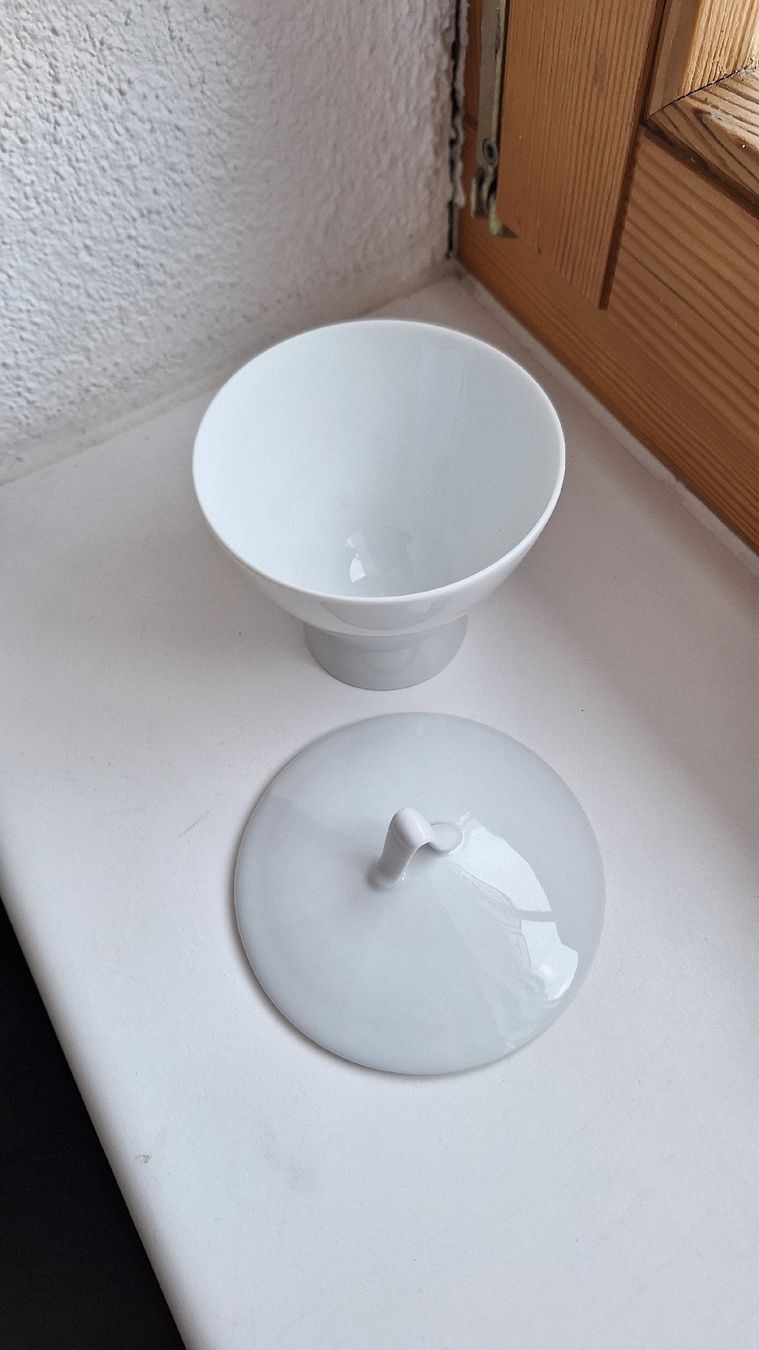 Rosenthal Zuccheriere: Rosenthal Studio-Linie Form 2000, Zuckerdose – Nuovo e nell'imballaggio originale da Schwarzenbach SG venduto da ct-porzellan 1