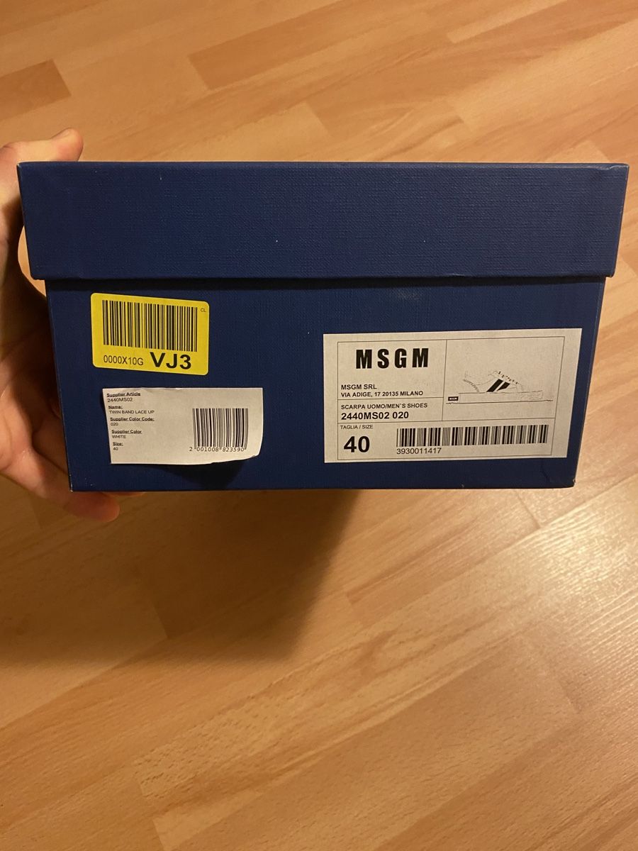 MSGM Chaussures hommes: MSGM Designer-Sneaker weiss Gr. 40 – Neuf avec emballage d'origine à Zürich par pk8047 3