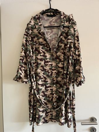Coole Tarnmuster Bluse / Tunika Gr. L für den Herbst!