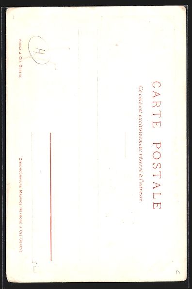 Ansichtskarten: Lithographie Genève, Place du Molard – Gebraucht aus Berlin von bartko-reher 1