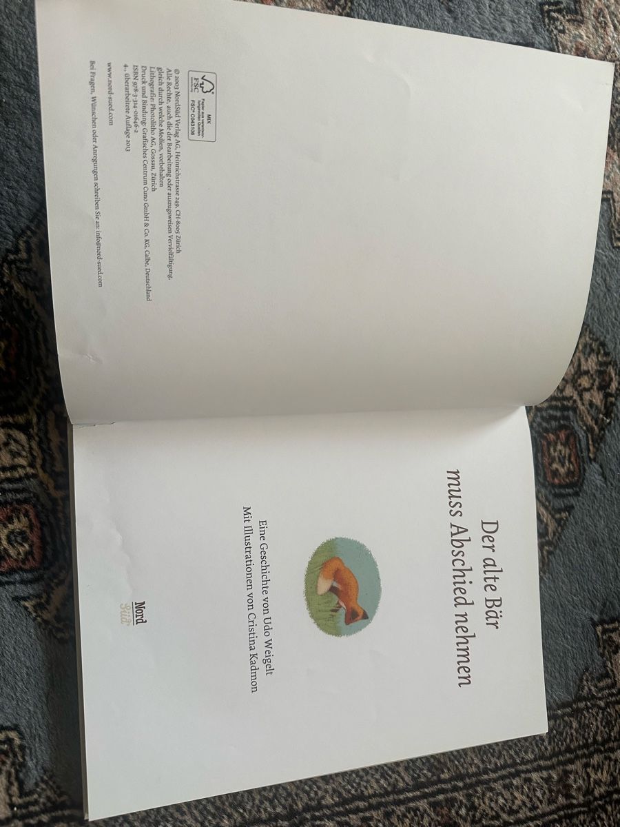 Libri: Der alte Bär muss Abschied nehmen: – Usato da Uster venduto da bek_v2ct 2