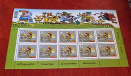 Briefmarken kleiner- Bogen Postfrisch 85 SBK Nr1205 Kasperli