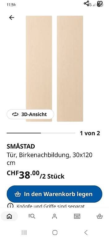 Regale: Smastad Türen 120x30cm mit Griff – Gebraucht aus Roggwil TG von Okaloosa14 2