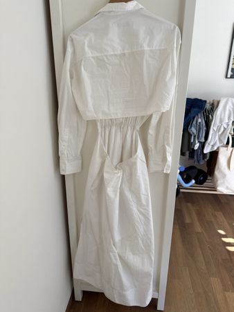 COS Hemdblusenkleid weiss Grösse 38