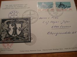 Brief Tag der Briefmarke 1966. Basel, gelaufen