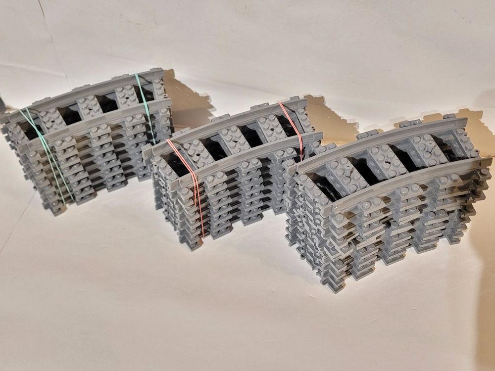Rails courbes LEGO - lot de 26 pièces / Lego eisenbahn 1