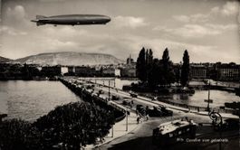 Genève vue générale. Zeppelin
