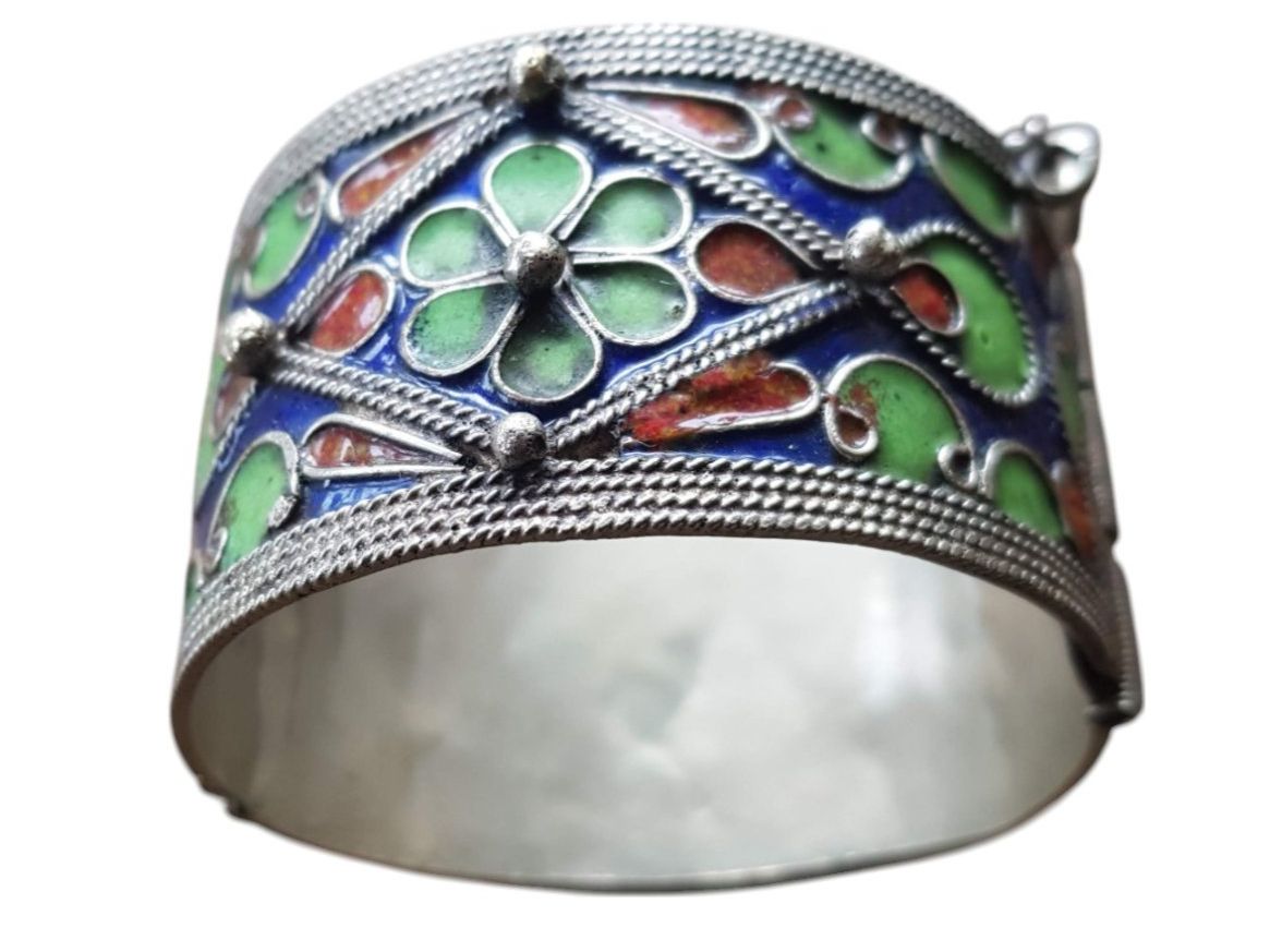Bracciali & Braccialetti: Armreif Marokko Tuareg Cloisonné – Usato da Mörschwil venduto da antiksalon21 3