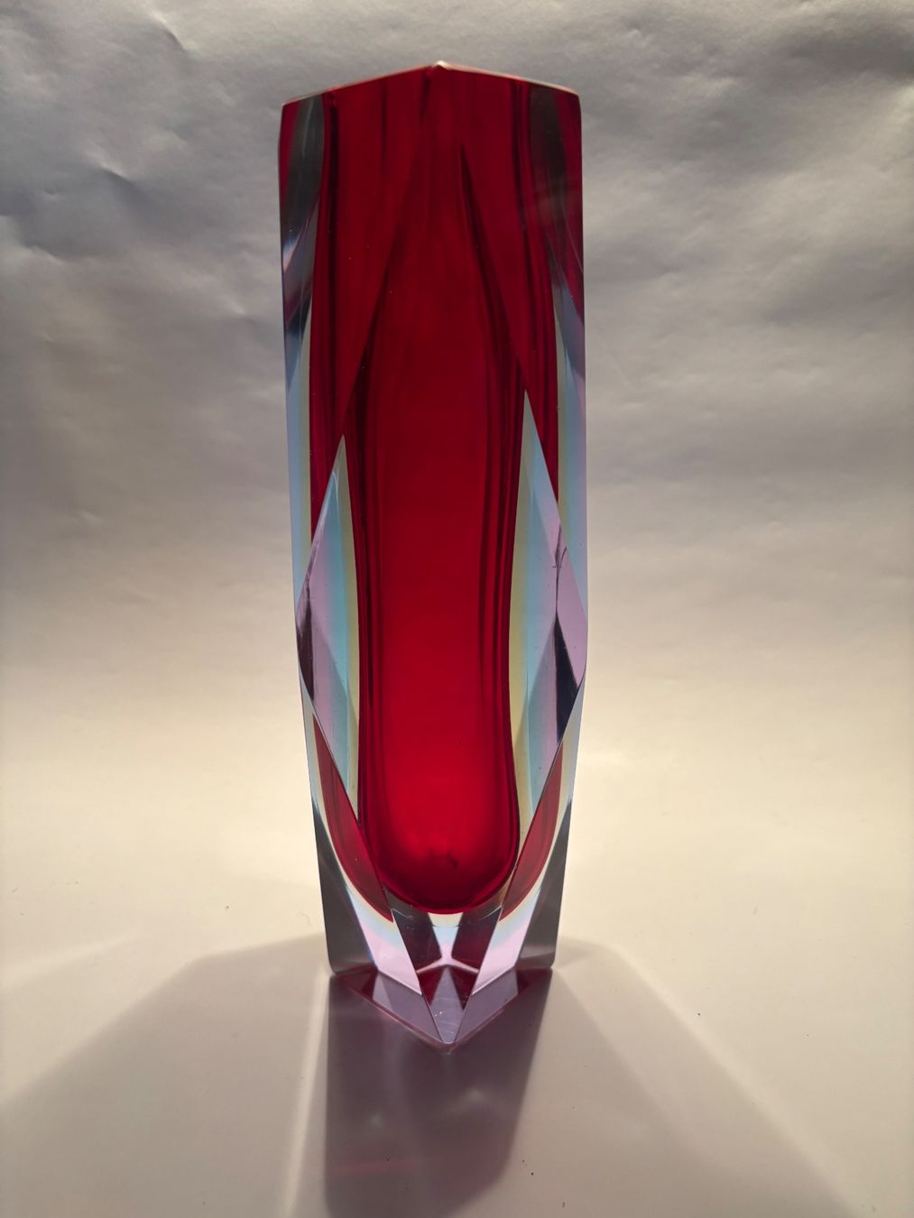 Murano Vasi & Recipienti: Murano Blockvase Seguso – Usato da rotkreuz venduto da baudisch 2