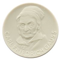 Porzellanmedaille (Meissen) o.J. Carl Friedrich Gauss