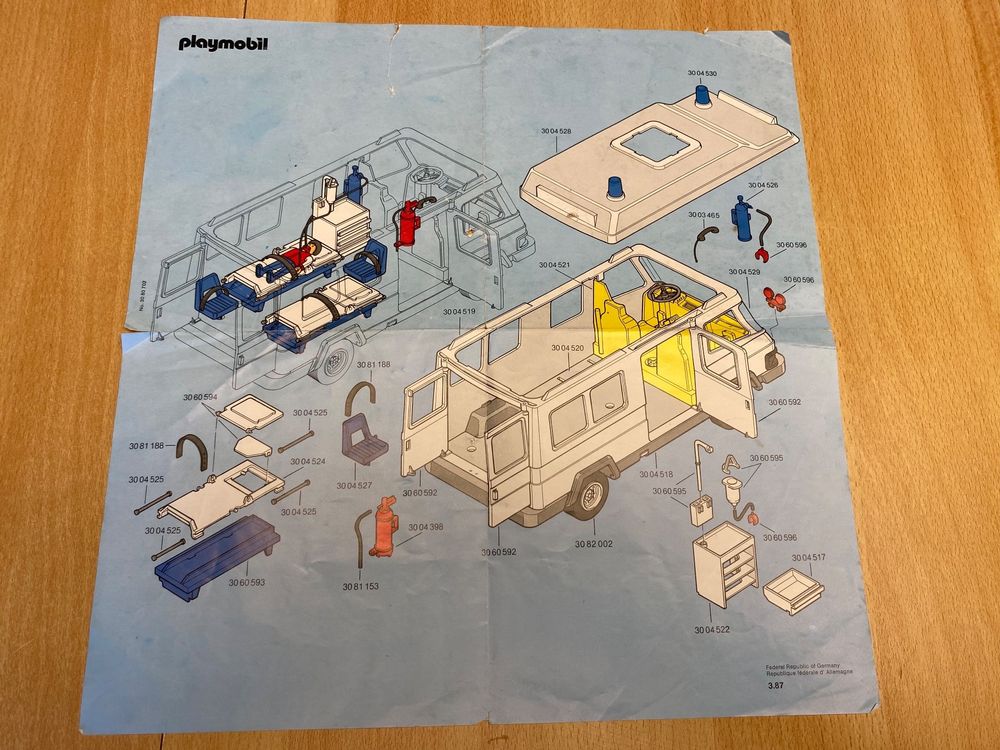 Instruction Ancien Playmobil Ambulance 3456 | Kaufen Auf Ricardo