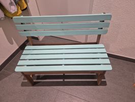Garderoben-/ Gartenbänkli, aus Holz, 2-Sitzer