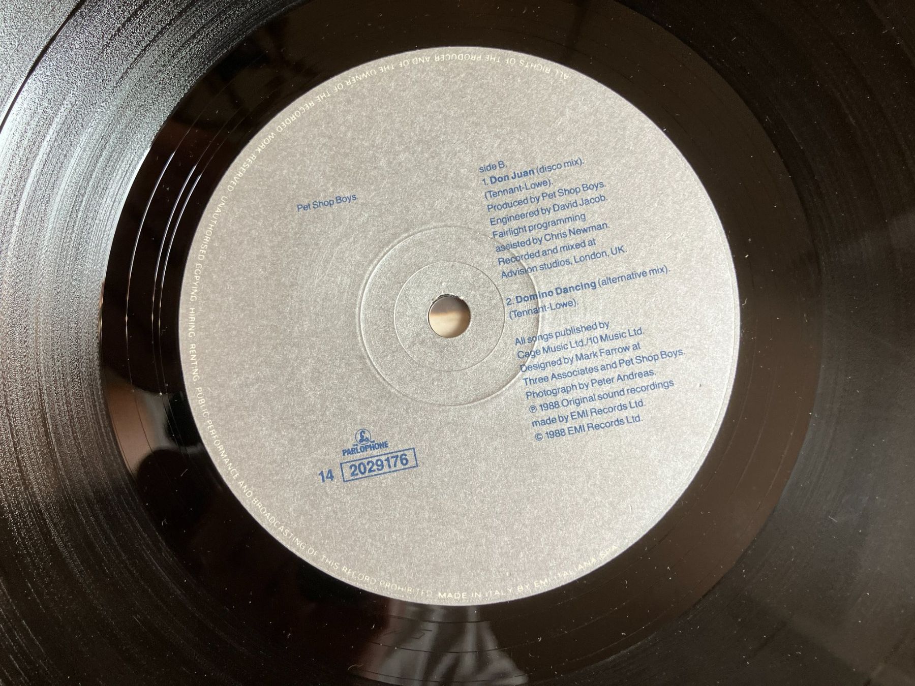 Dischi in vinile: Pet Shop Boys – Usato da Aarwangen venduto da Jukebox3 7