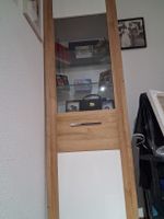 Vitrine Holz/Weiss mit Glastüre und Schublade 