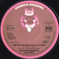 Knight Gladys & The Pips: Come Back And Finish What You S 7"
