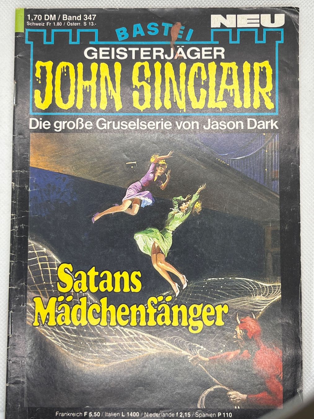 Libri: John Sinclair Band 347 Satans Mädchenfänger, 1. Auflage – Usato da Hinterkappelen venduto da Kim1992