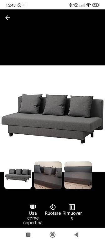 Divani: Divano letto ikea – Usato da Cugnasco venduto da sinisi01