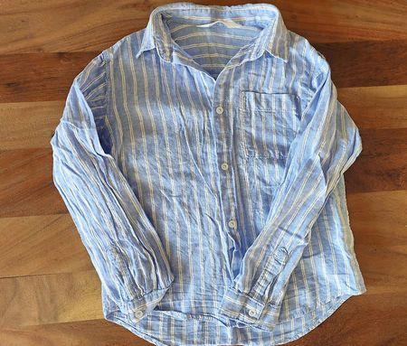Kind Langärmeliges Leinenshirt H&M Gr. 128