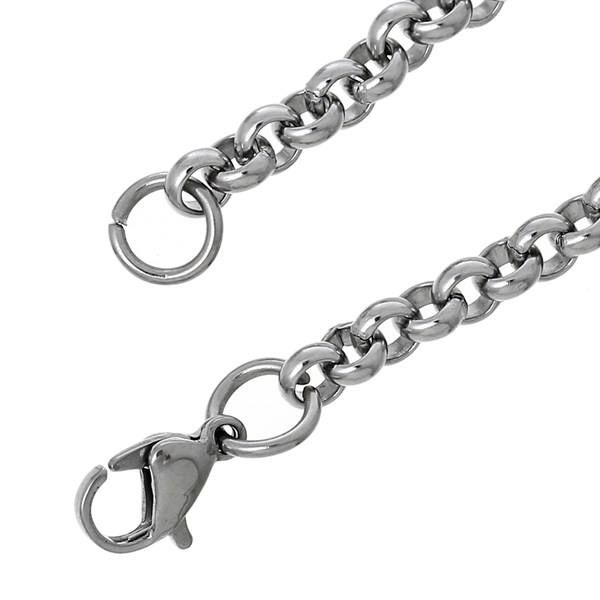Catenine: Tolle Chromstahlkette 460mm lang – Nuovo (secondo la descrizione) da Schwanden GL venduto da UHRKNALL 1