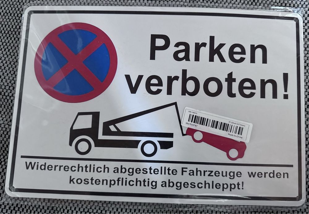 Parkverbotsschild Humorvoll „Autofahrer Kennen Kein Parkverbot“ – 450x300 Mm, Alu-Verbund, Witterungsbeständig