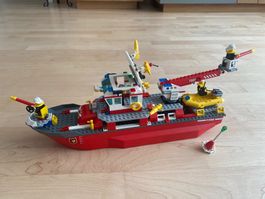LEGO City 7207 – Feuerwehrschiff – komplett