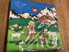 Schweizer Servietten, ungebraucht, OVP, Migros, 15