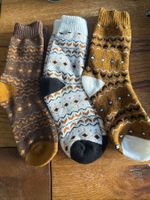 3x Kuschelsocken - flauschig weich-Wohlfühlen- Zeit für Dich