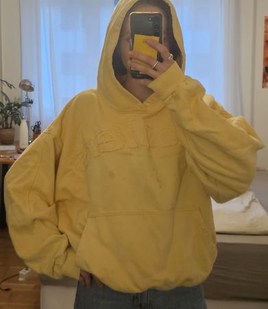 Scuffers Pullover mit Kapuze gelb (Grösse S) 