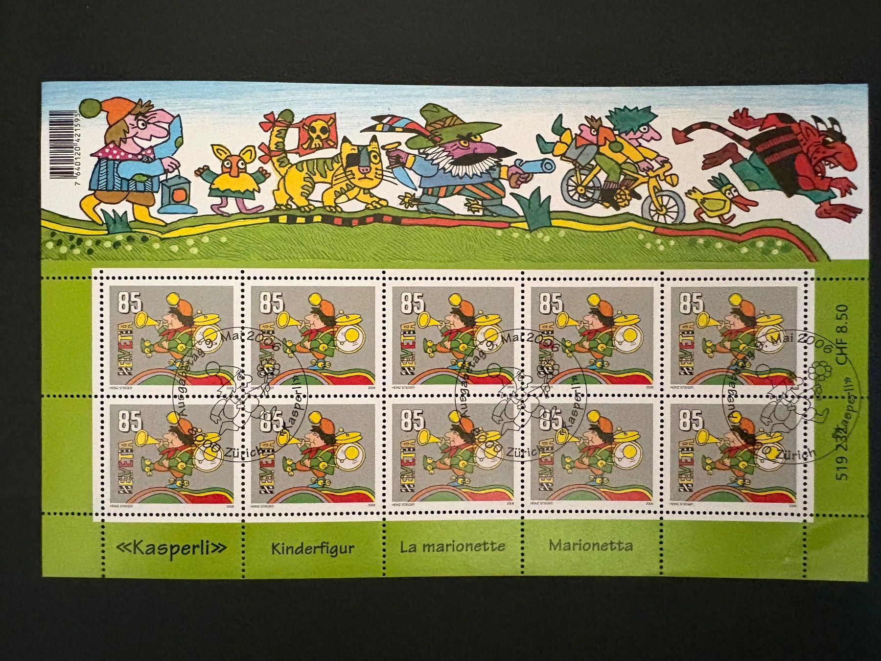 Alle Briefmarken: Kleinbogen, MiNr. 1969 Schweiz, 2006 – Gebraucht aus Steinmaur von Nicorutishauser