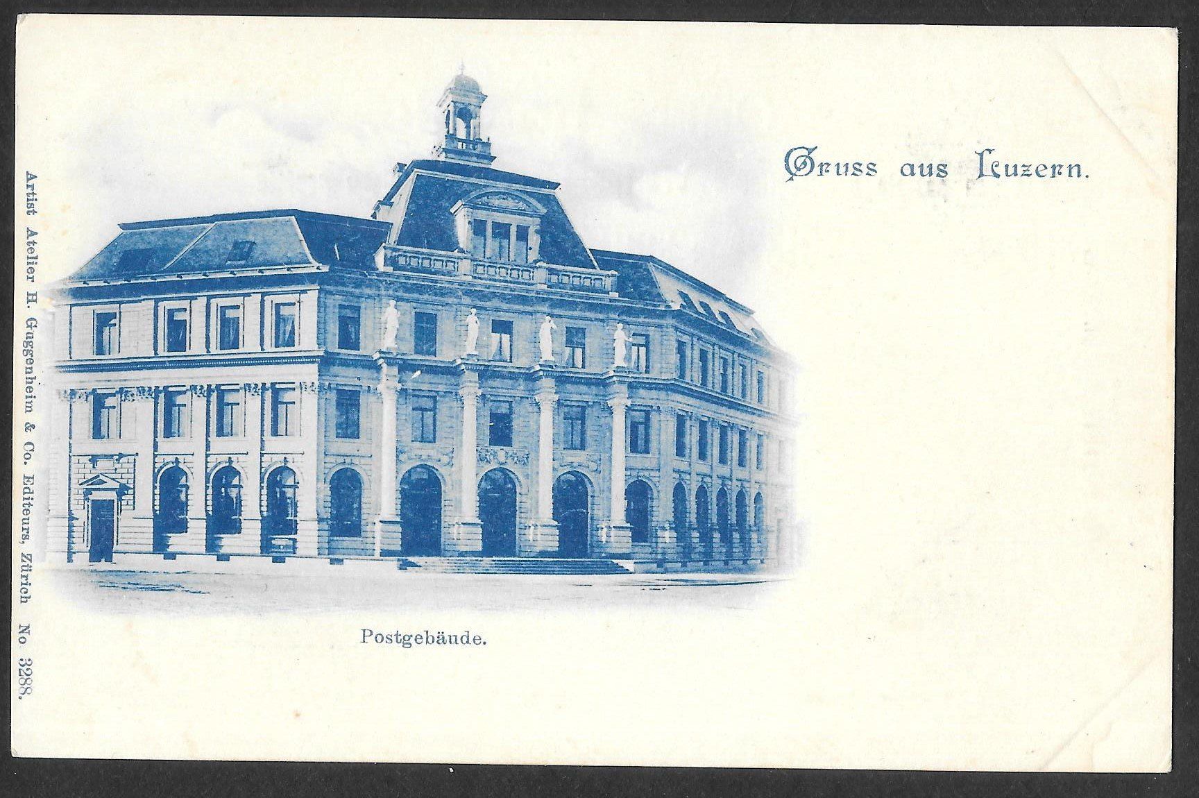 Cartoline postali: Luzern Postgebäude – Usato da Olten venduto da clotaldi