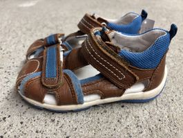 Superfit Sandalen Leder braun/blau, Grösse 25