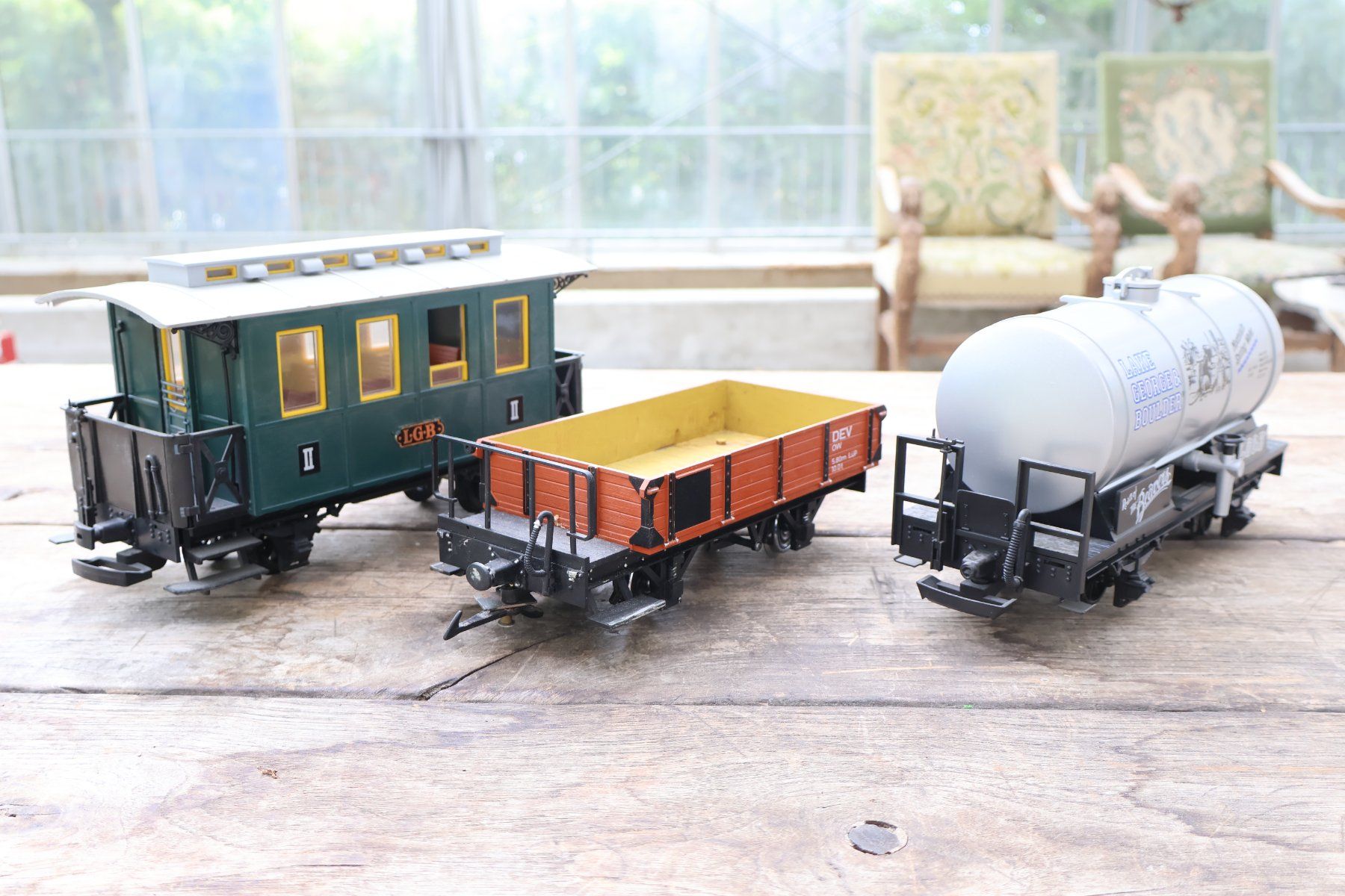 LGB Modellini di ferrovie: LGB 3 x Wagen – Usato da Winterthur venduto da Monstera 4
