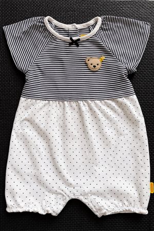 Steiff Baby Girl Romper Kurzarm|gepunktet/gestreift|wie neu