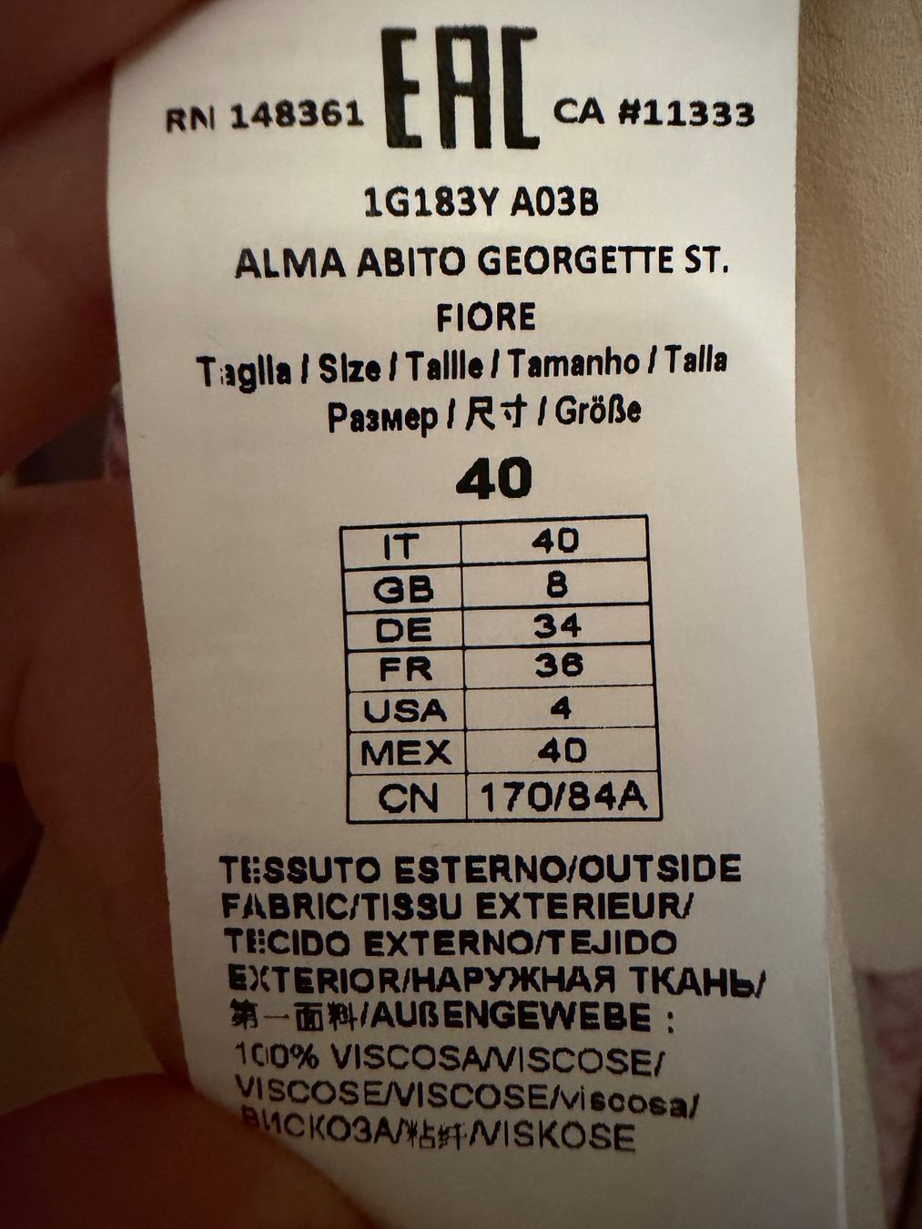 Pinko Vestiti: Pinko Kleid mit Blumenmuster, Grösse XS – Nuovo (secondo la descrizione) da Zug venduto da Prechi01 2