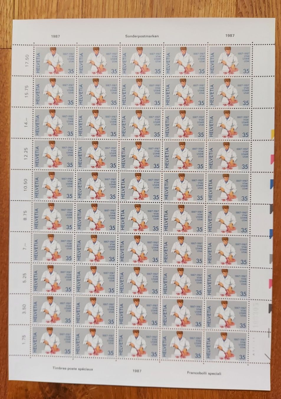 Tutti i francobolli: Postfrisch, gültige Schweizer Frankatur, Briefmarkenbogen – Nuovo e nell'imballaggio originale da Heiden venduto da ber_b77f