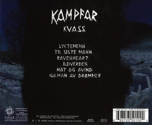 CD: Kampfar – Kvass – Usato da Gingins venduto da Demonseed 1