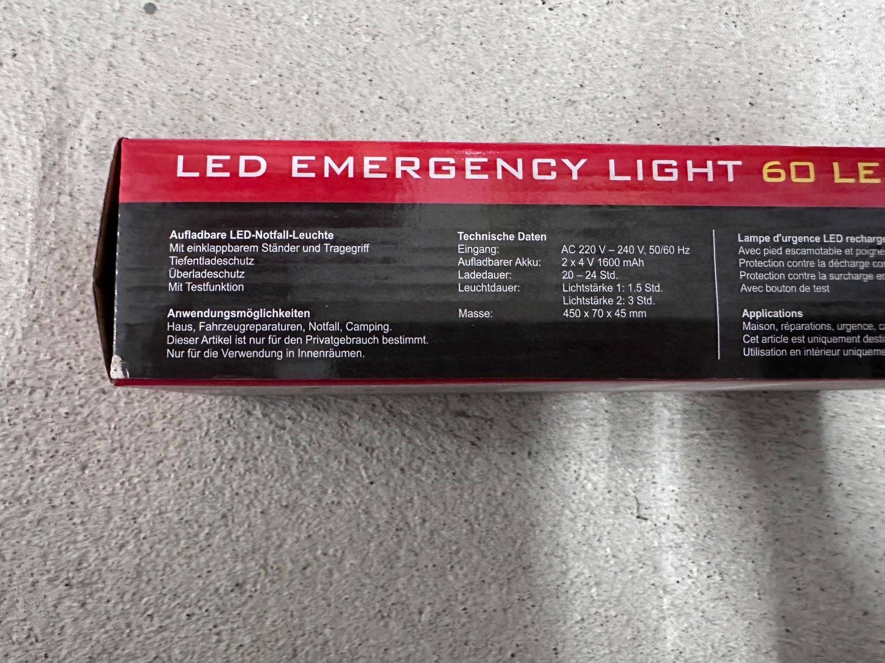 Lampes: LED Emergency Light – Neuf avec emballage d'origine à Gossau (ZH) par DSCapeta 1