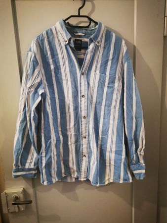 Zara Hemd, Gr. XL, blau-weiss gestreift, Sommer!