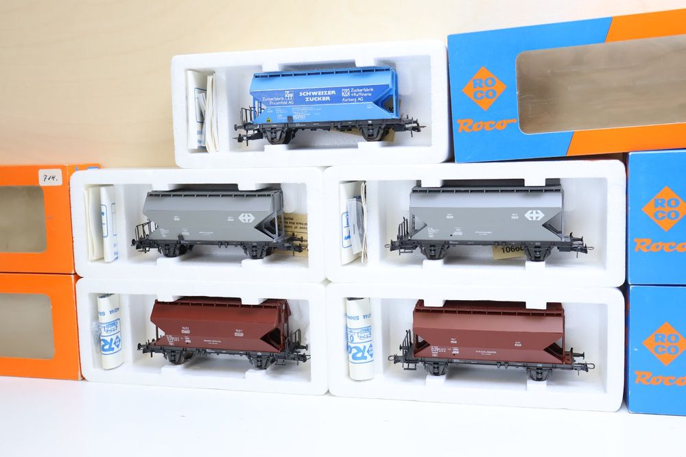 ROCO 5 x SBB Silowagen - selten 46391/.... H0 (Gebraucht) in Winterthur ...