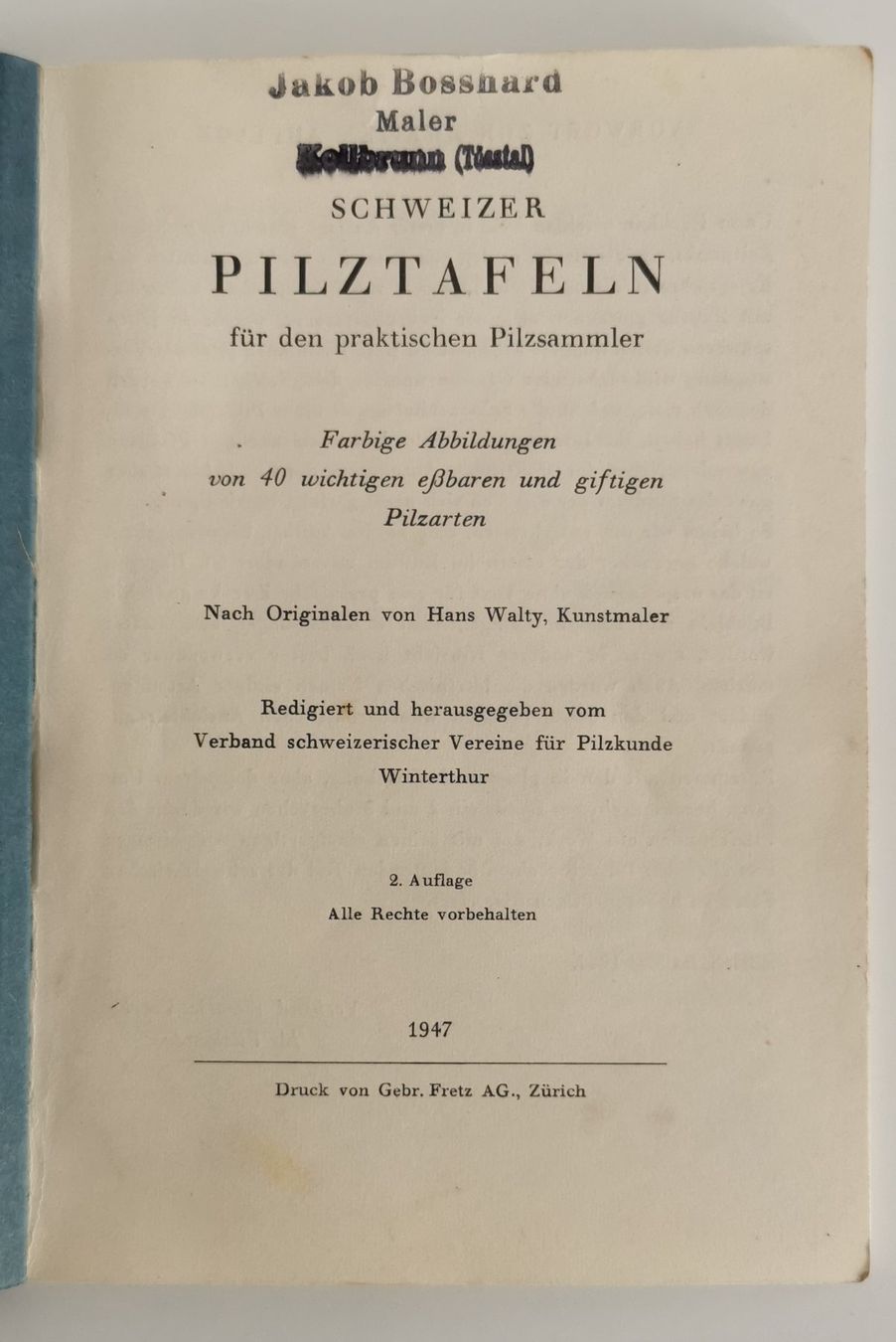 Libri: altes Pilzbuch – Usato da Aadorf venduto da Chnorli-Furz 2