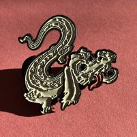 Coole Drachen Pin Brosche Anstecker Winter Trend 2024!