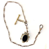Jugendstil Taschenuhrkette mit Anhänger